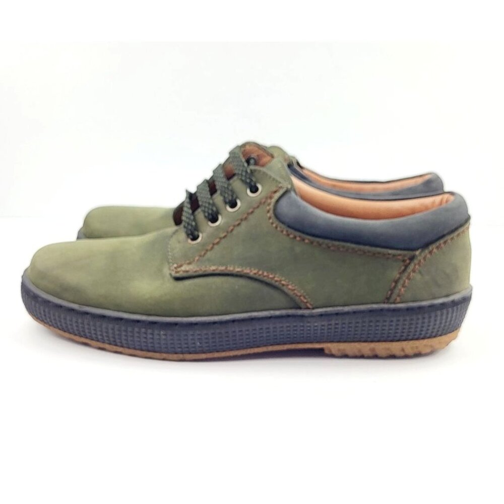 Soft Line Olive Green Lace Up Loafers - Size 8 - Picture 4 of 8
